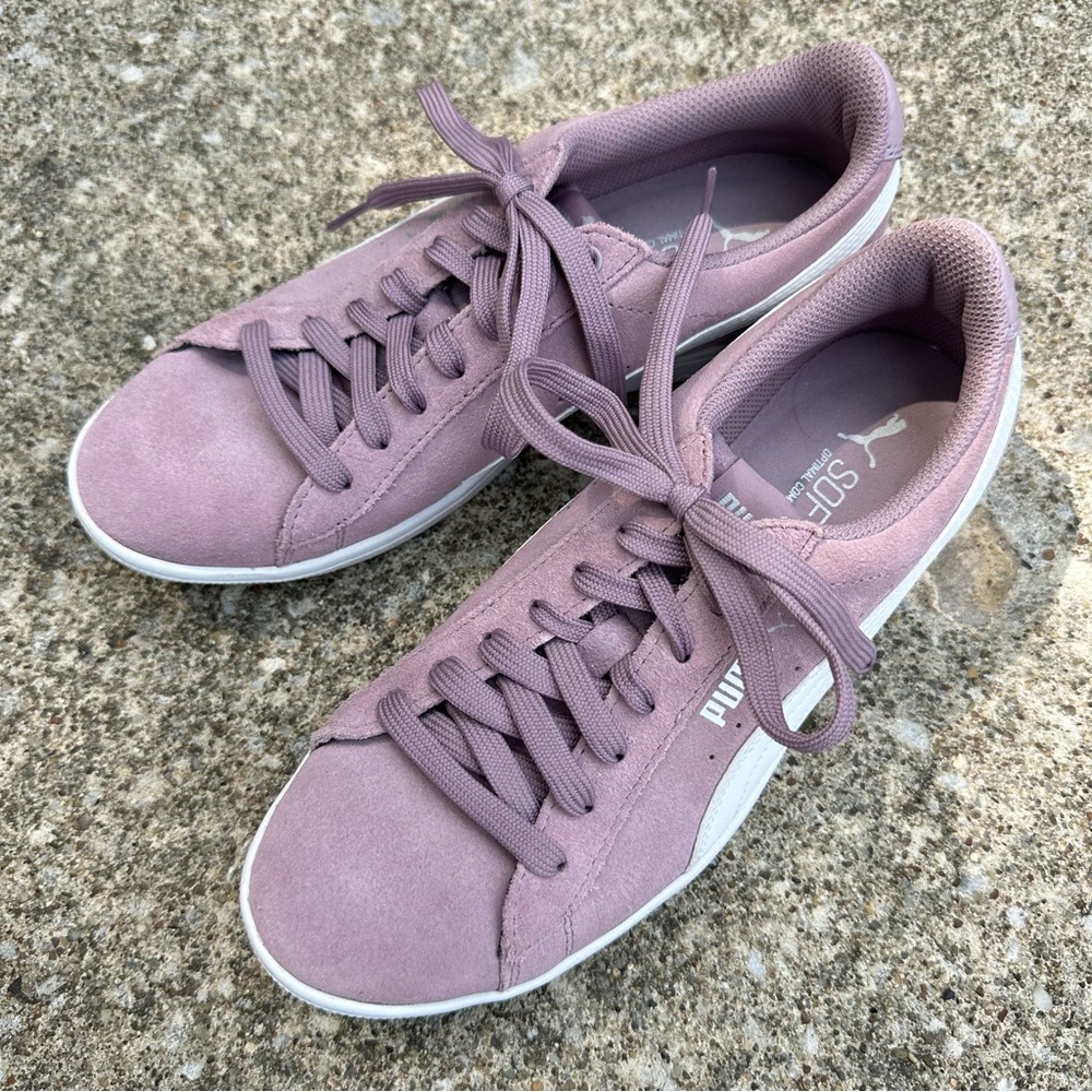 Puma Purple Suede Sneakers 7.5